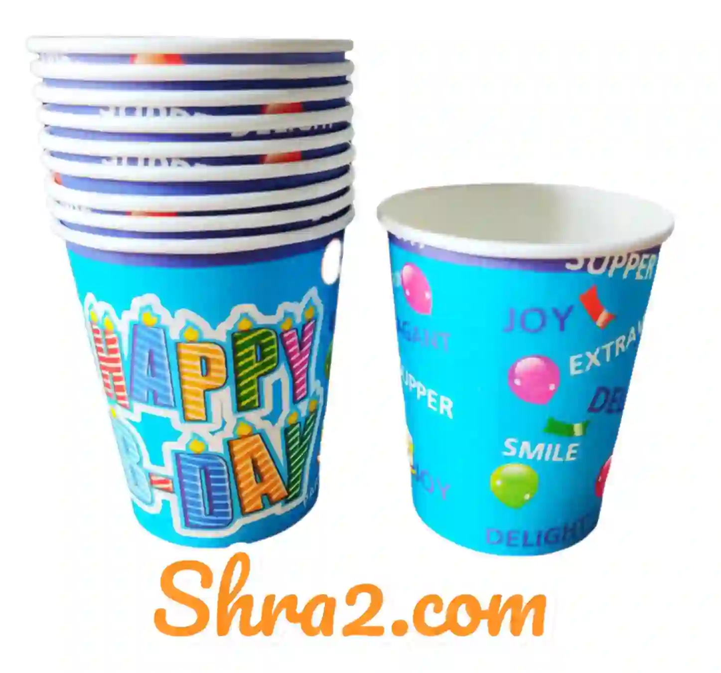 اكواب عيد ميلاد سعيد 10 قطع